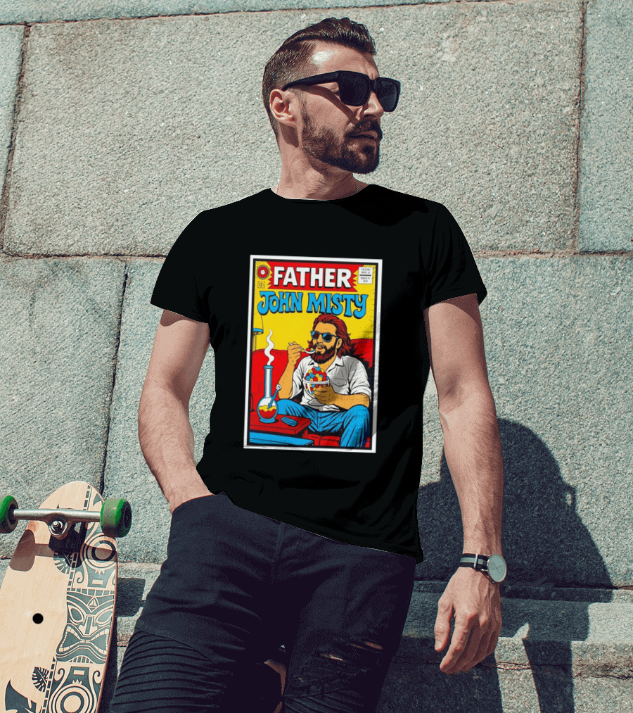 Father John Misty Trefort Music Hall March 27 2026 Comic T-Shirt