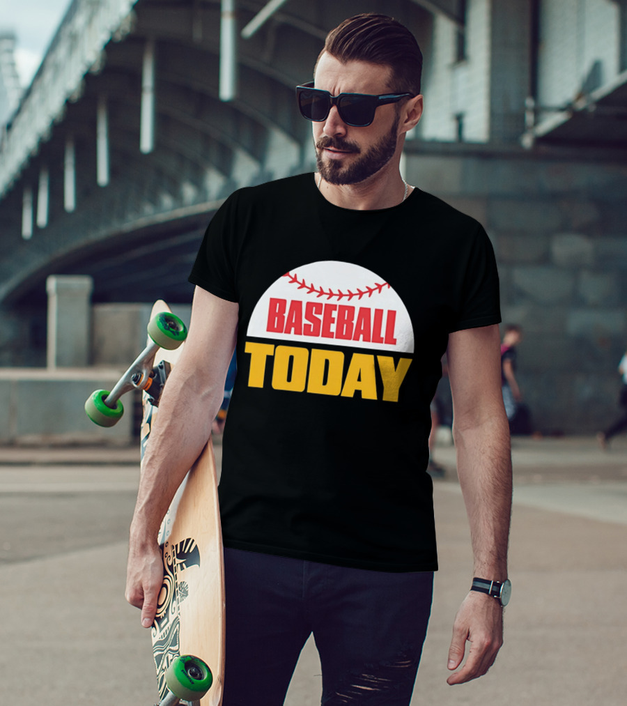 Baseball Today Embroidered 2026 Vintage Style Sports T-Shirt