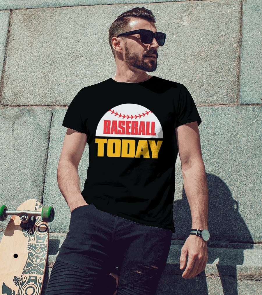 Baseball Today Embroidered 2026 Vintage Style Sports T-Shirt