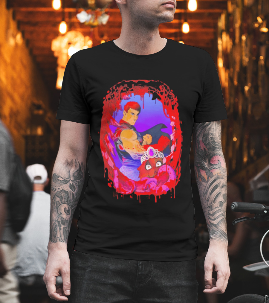 Carl Princess Donut Dungeon Crawler Carl Blood Dripping Frame Fantasy T-Shirt