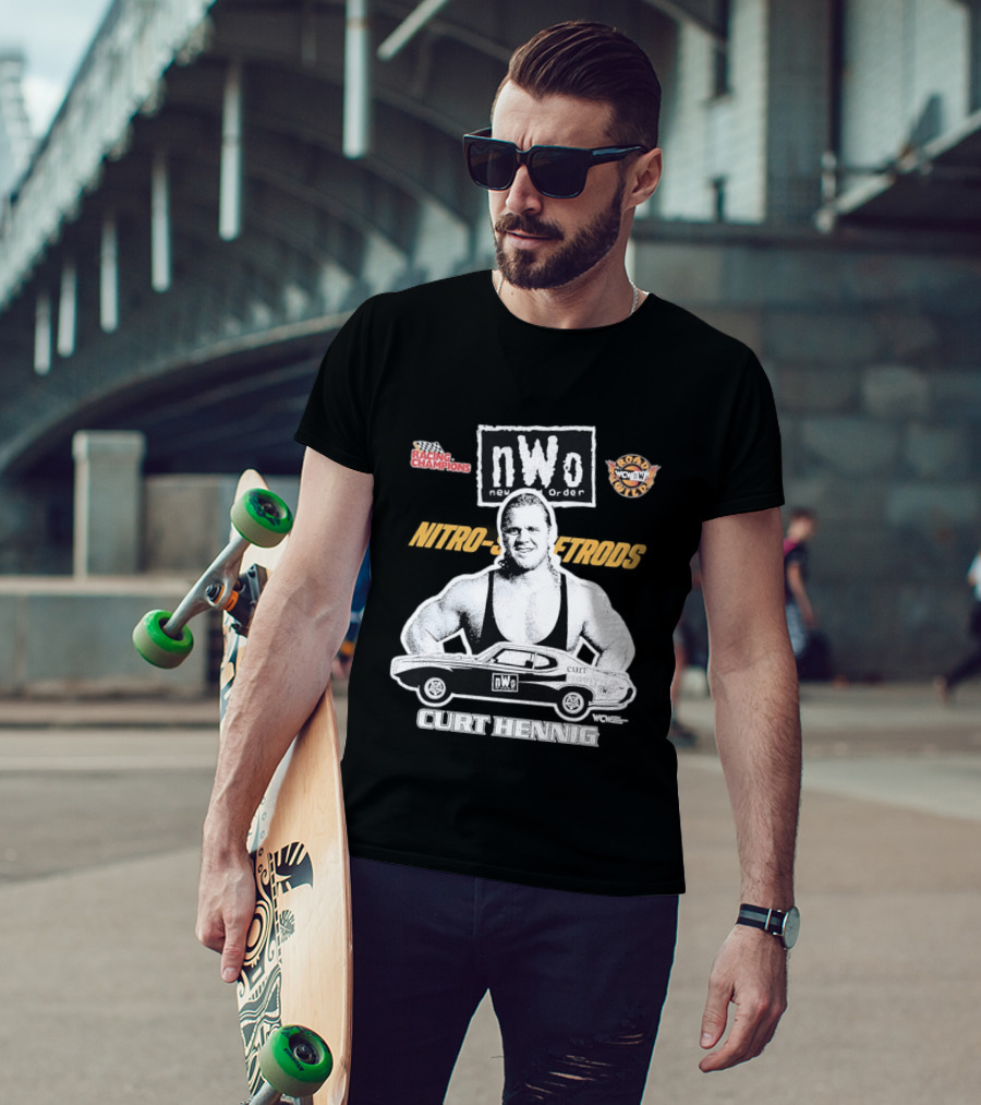 Mr. Perfect Curt Hennig NWo New World Order WCW Nitro Racing Champions Road Wild T-Shirt