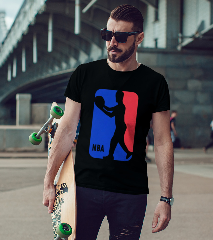 NBA Basketball Player Blue Red T-Shirt