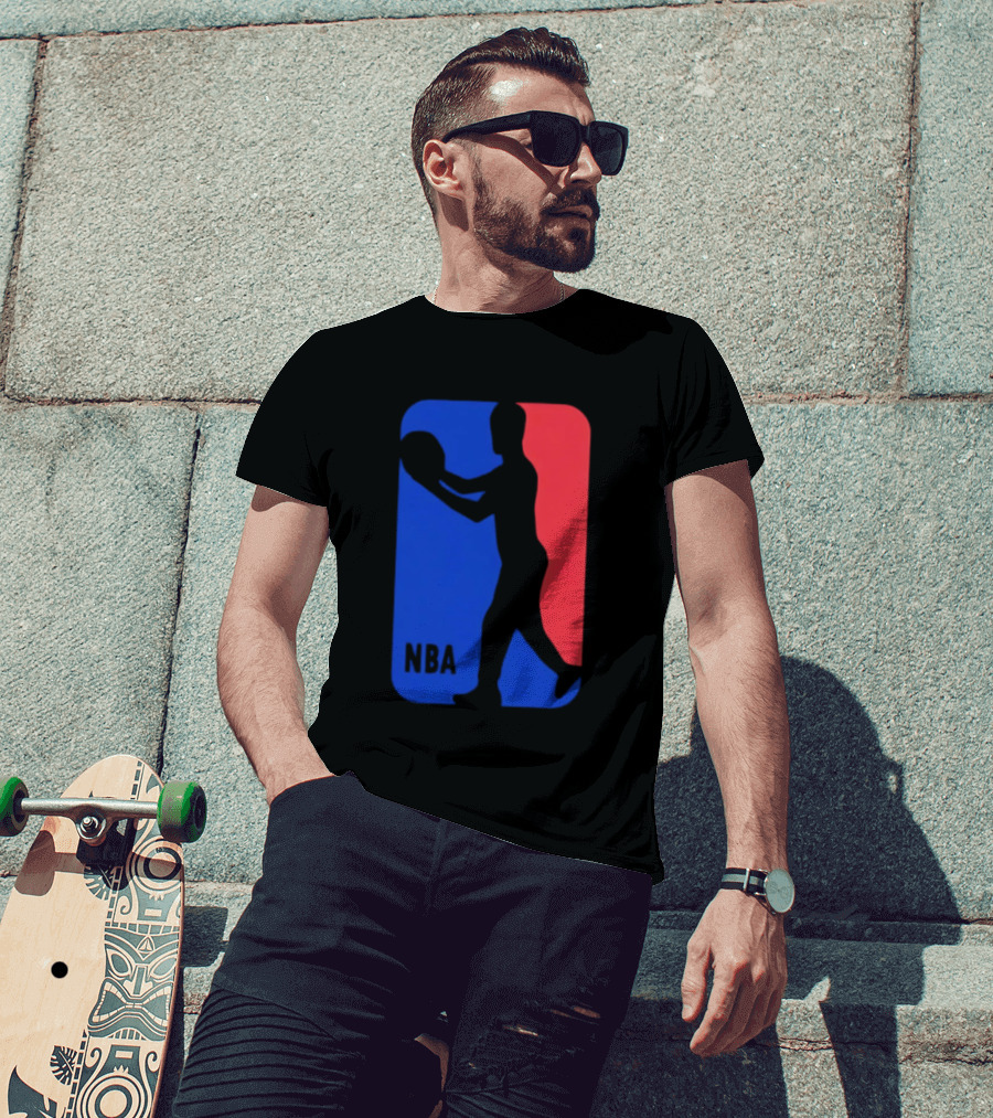 NBA Basketball Player Blue Red T-Shirt