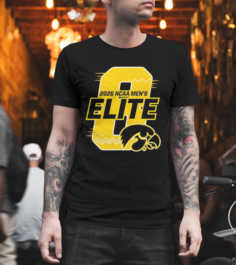 Iowa Hawkeyes 2026 NCAA Men's Elite 8 Basketball T-Shirt