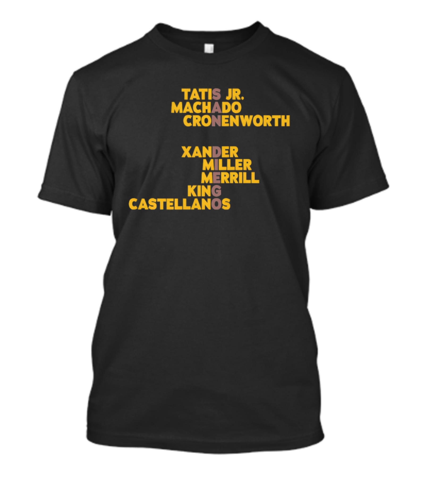 Slam Diego Baseball Tatis Jr Machado Cronenworth Xander Miller Merrill Nola Castellanos T-Shirt