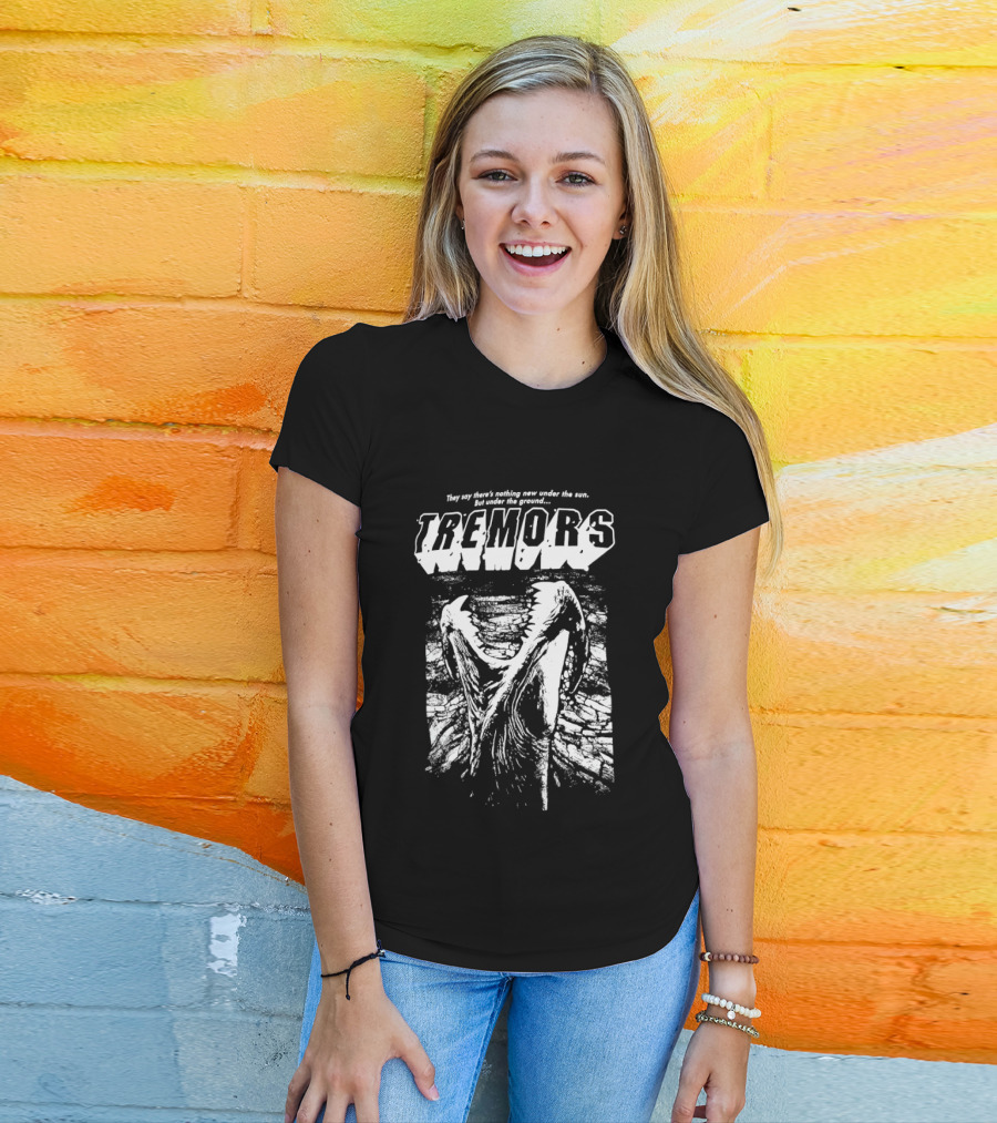 Tremors They Say There's Nothing New Under The Sun But Under The Ground Monster Scene T-Shirt