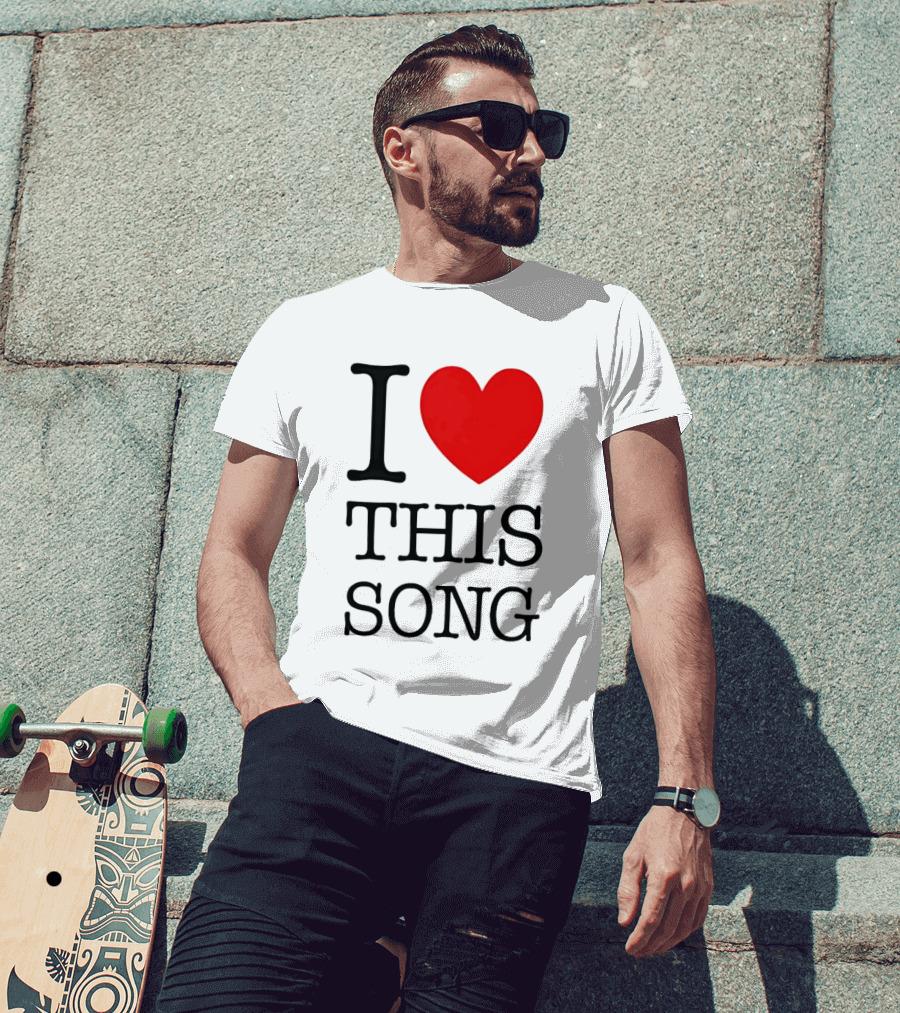 I Heart This Song Music Lover Enthusiast Trendy T-Shirt