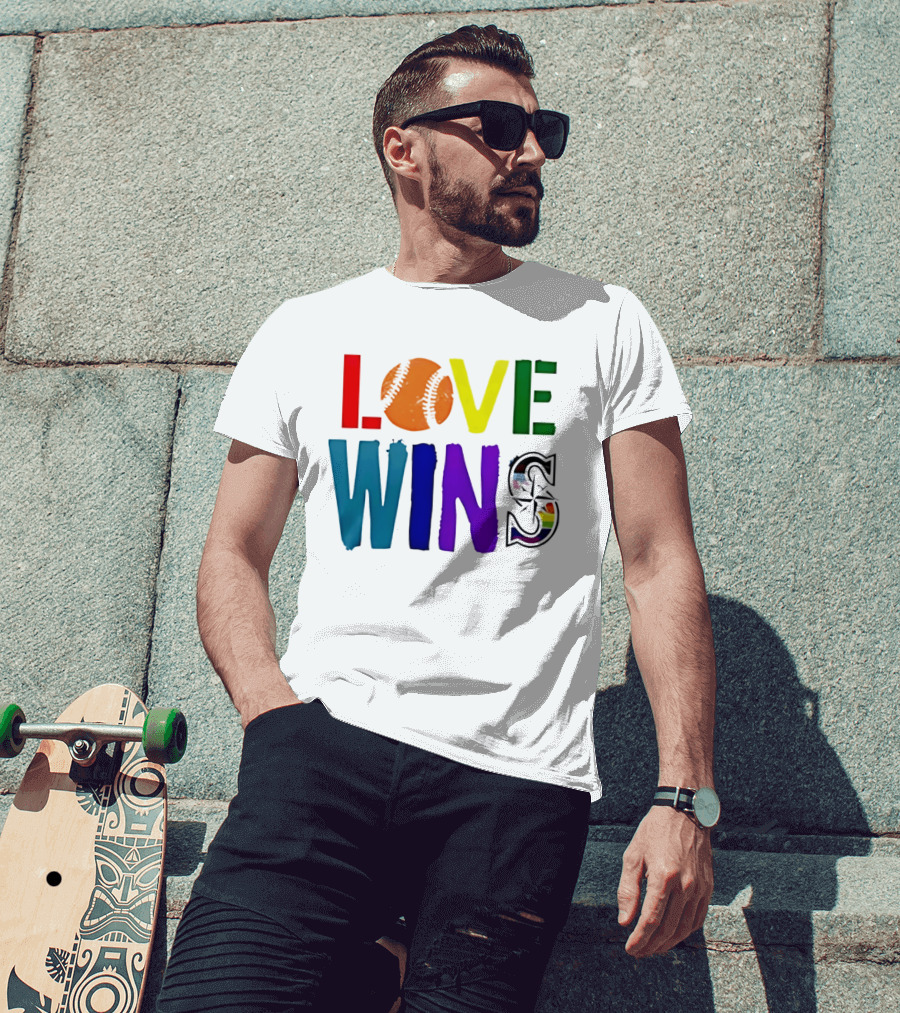 Seattle Mariners Love Wins Spirit Day 2026 T-Shirt