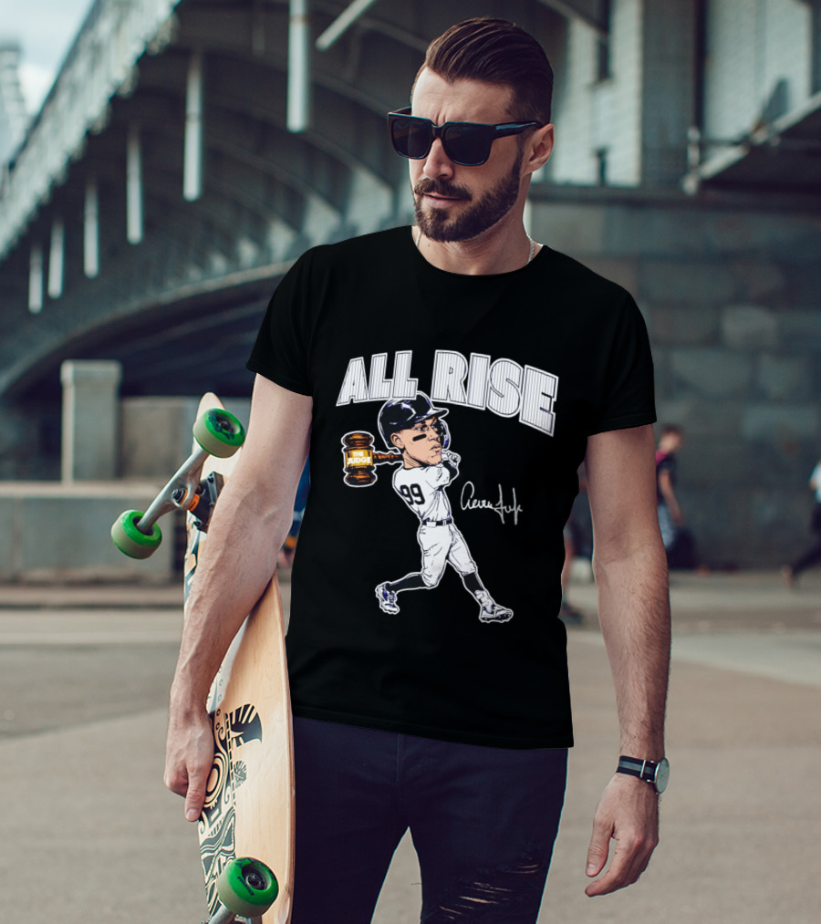 All Rise Aaron Judge New York Yankees Caricature 99 The Judge T-Shirt