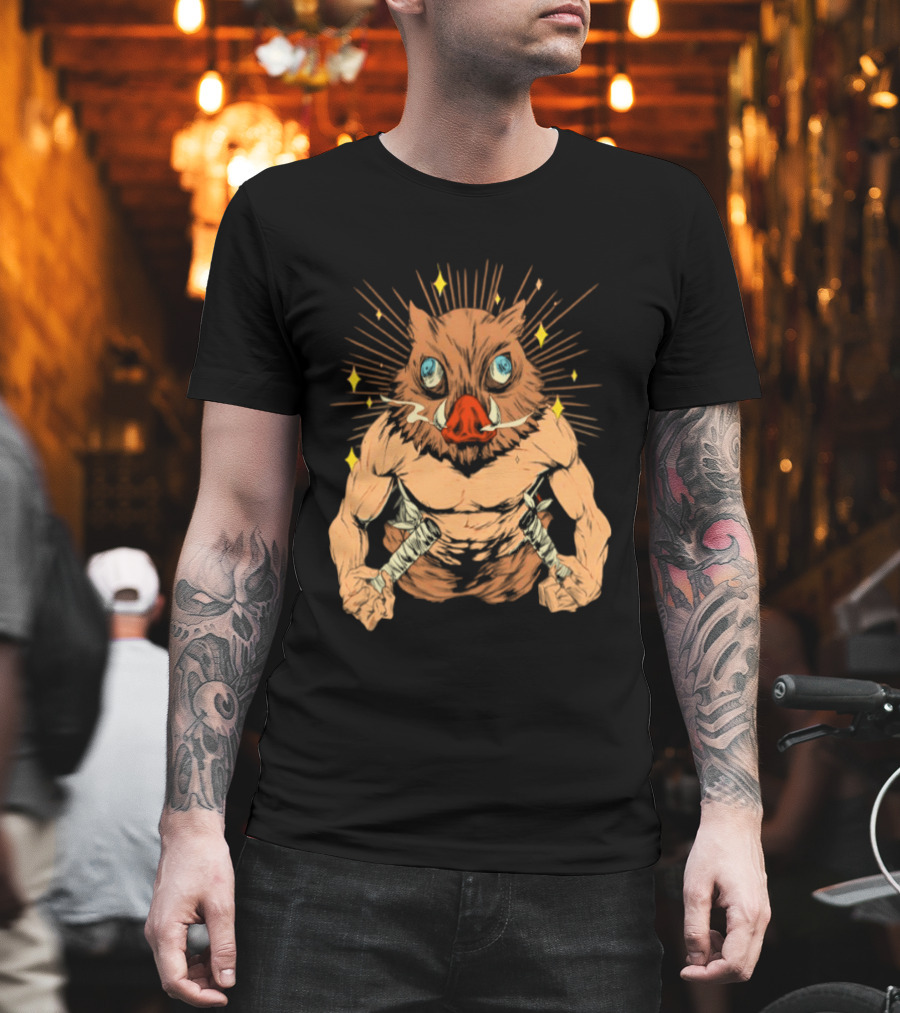 Inosuke Hashibira Beast Mode Demon Slayer Anime T-Shirt