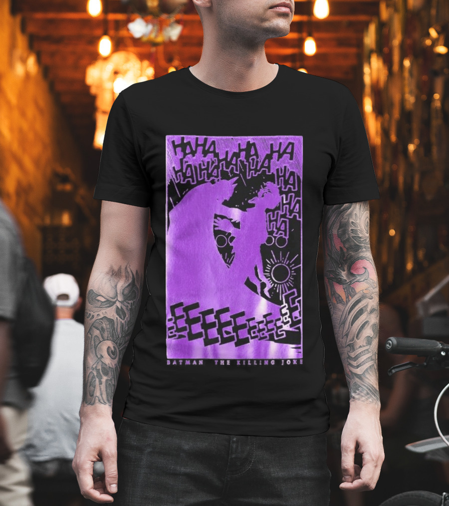 OVO X Batman X The Joker The Killing Joke Deluxe HAHAHA EEEEE T-Shirt