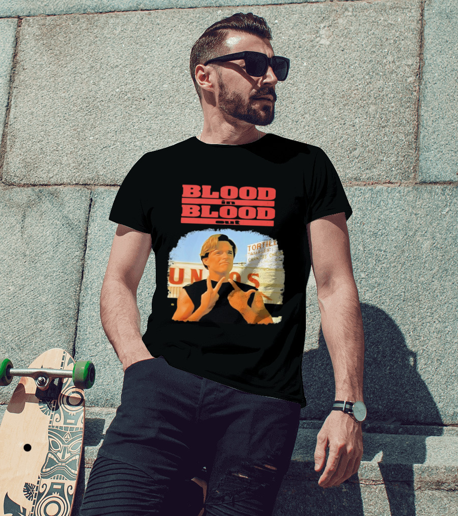 Blood In Blood Out Vatos Locos Image Tribute From Iconic Movie T-Shirt