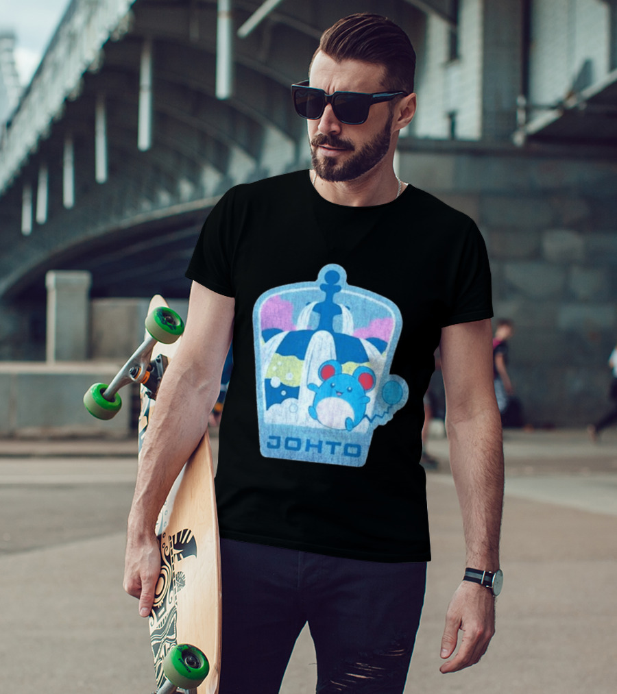 Johto Marill Fountain Explore Pokémon T-Shirt