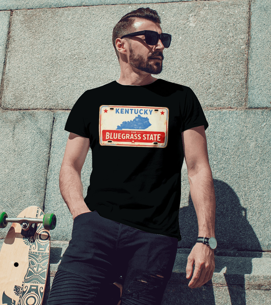 Kentucky License Plate The Bluegrass State T-Shirt