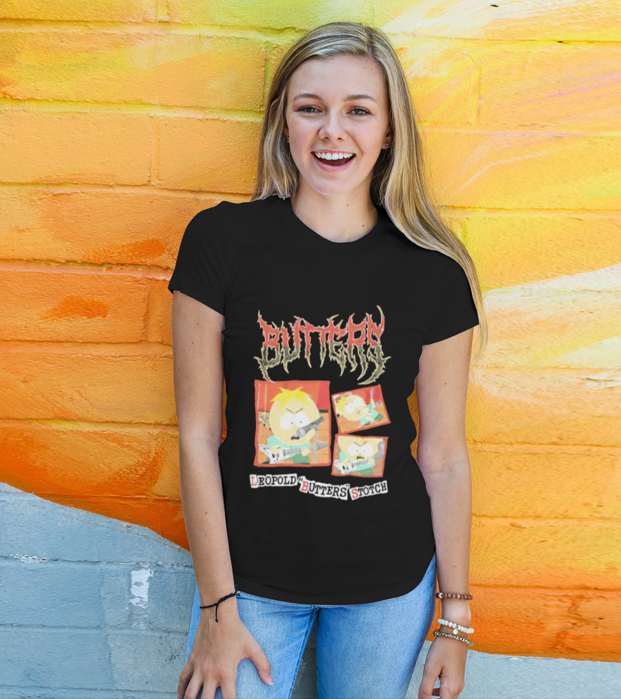 South Park Butters Metal Buttery Leopold Stotch T-Shirt
