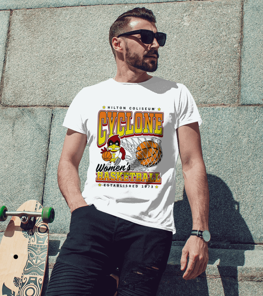 Hilton Coliseum Cyclone Women's Basketball Established 1973 T-Shirt