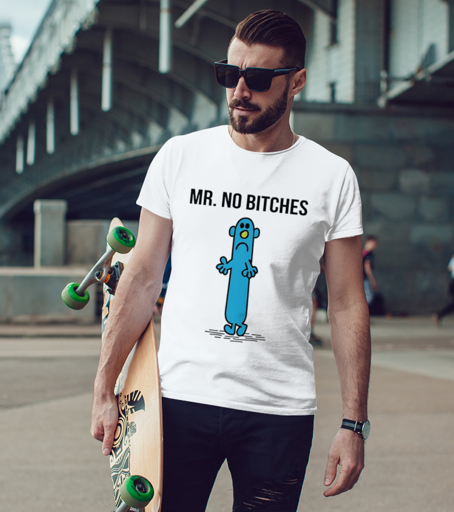 Mr No Bitches Roger Hargreaves Mr Men T-Shirt