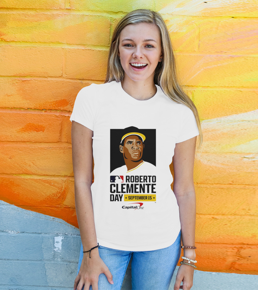Roberto Clemente Day September 15 MLB Capital One T-Shirt
