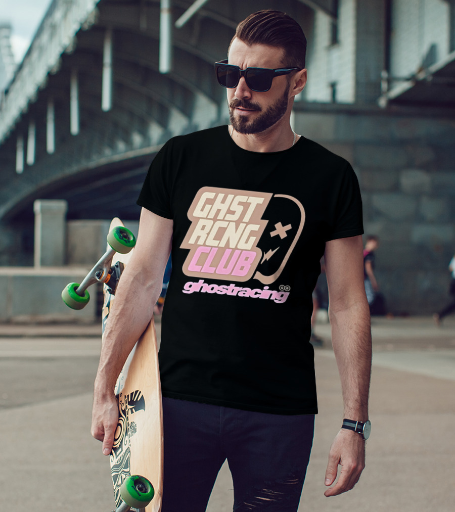 Ghost Racing Club Ghostracing Ghost Tracing Travis Pbc T-Shirt
