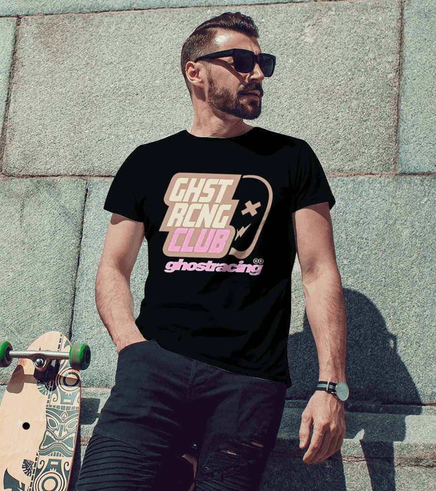 Ghost Racing Club Ghostracing Ghost Tracing Travis Pbc T-Shirt