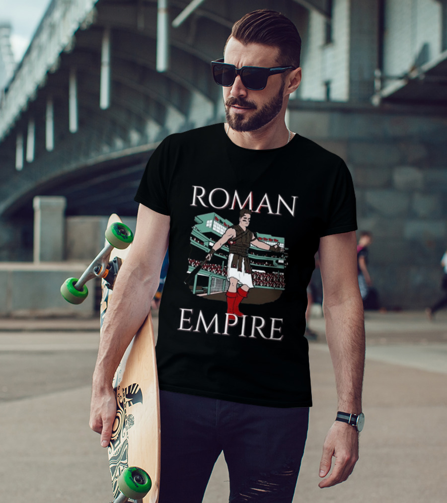 Roman Empire Gladiator Baseball Stadium Fan T-Shirt