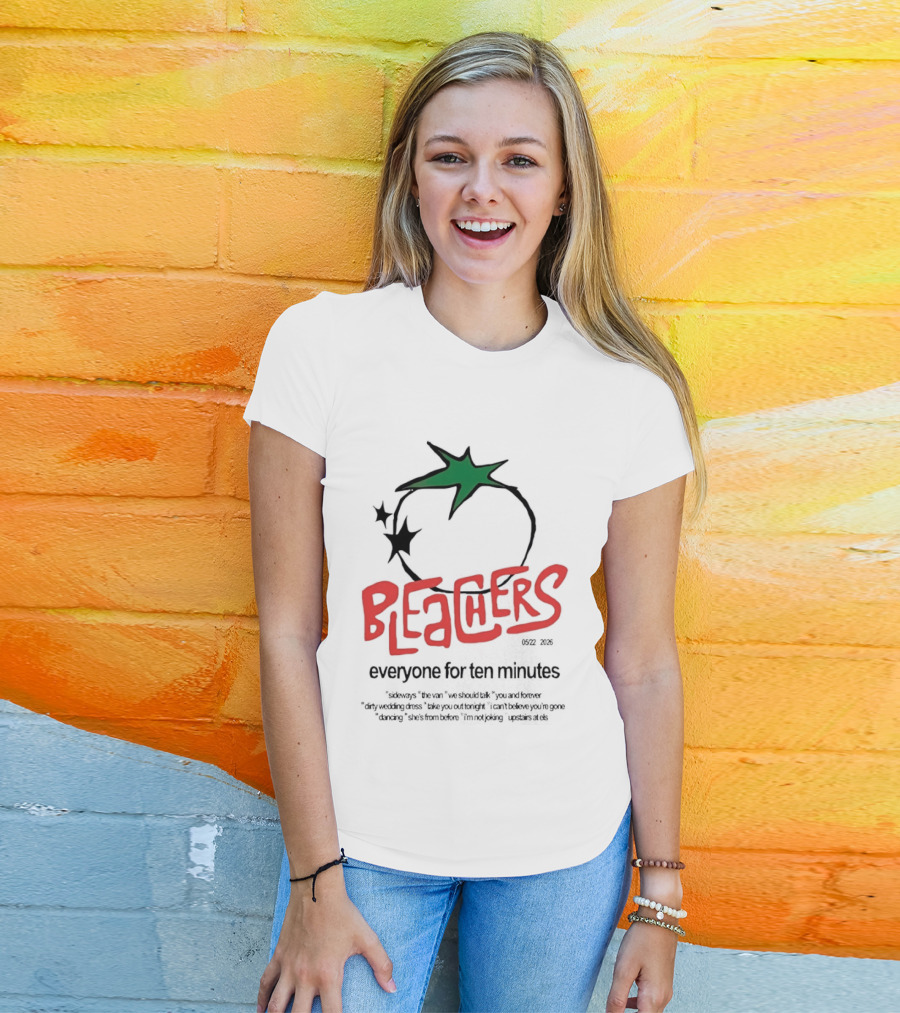 Bleachers Everyone For Ten Minutes Tomato Stars T-Shirt
