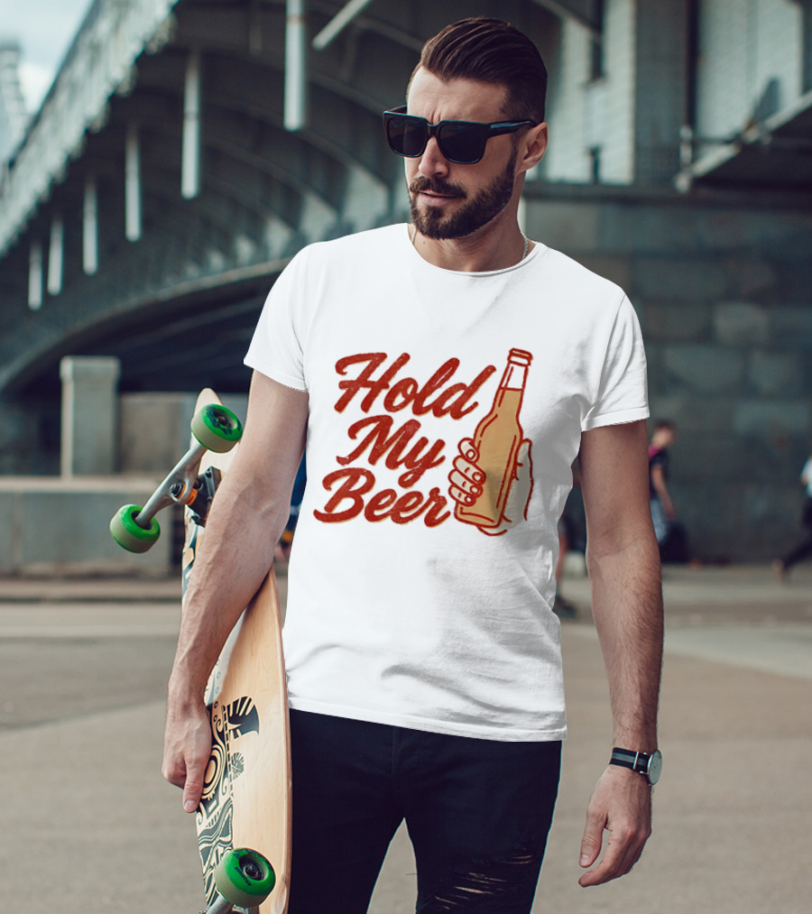 Hold My Beer Hand Holding Beer Bottle T-Shirt