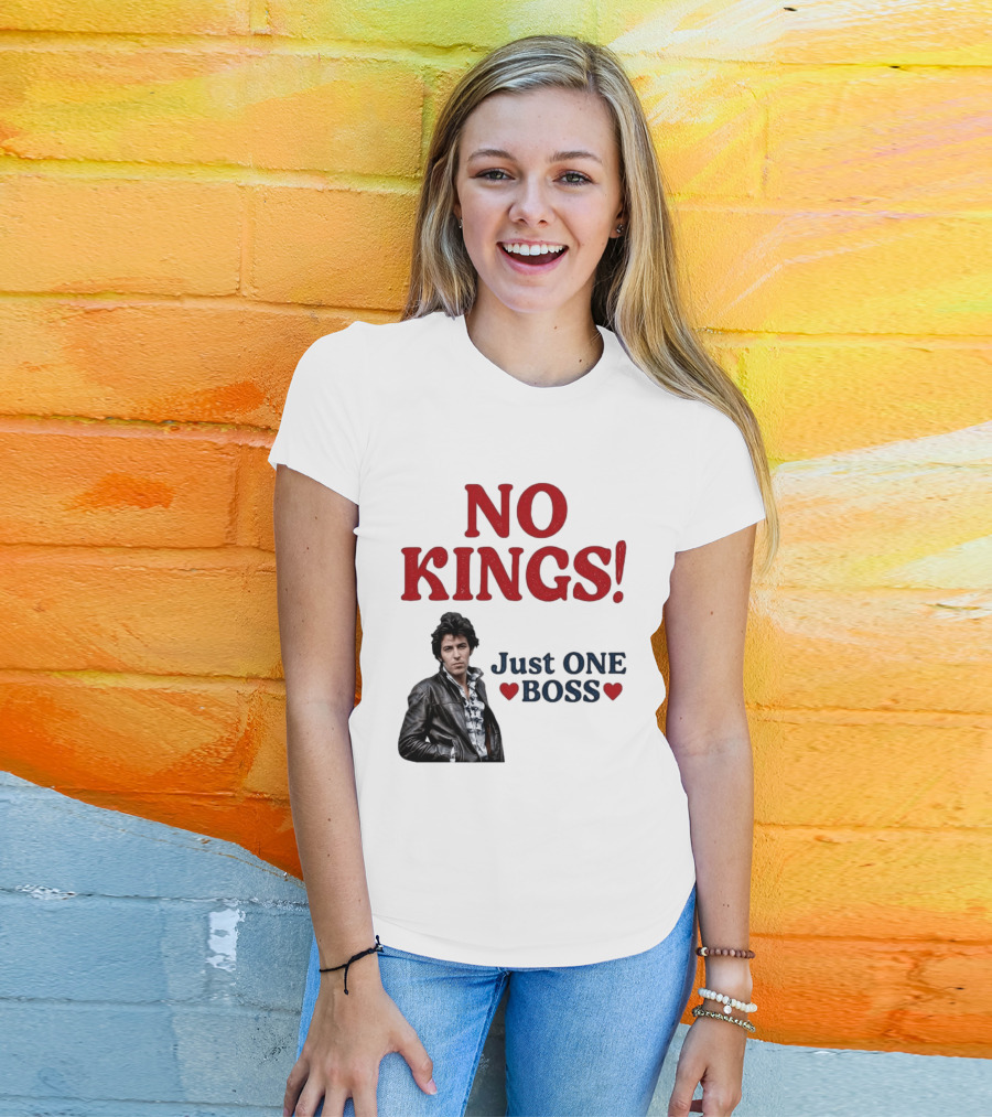 No Kings Just One Boss Leather Jacket T-Shirt
