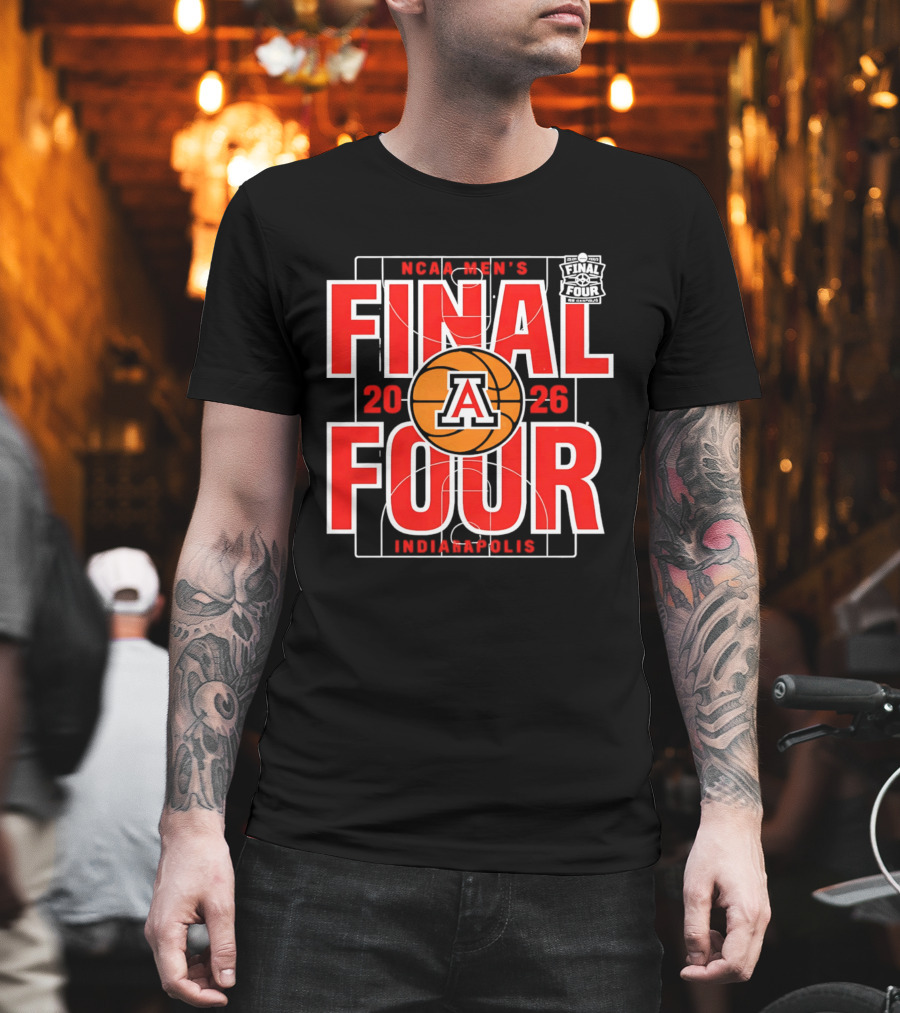 Arizona Wildcats 2026 NCAA Men's Final Four Indianapolis March Madness T-Shirt