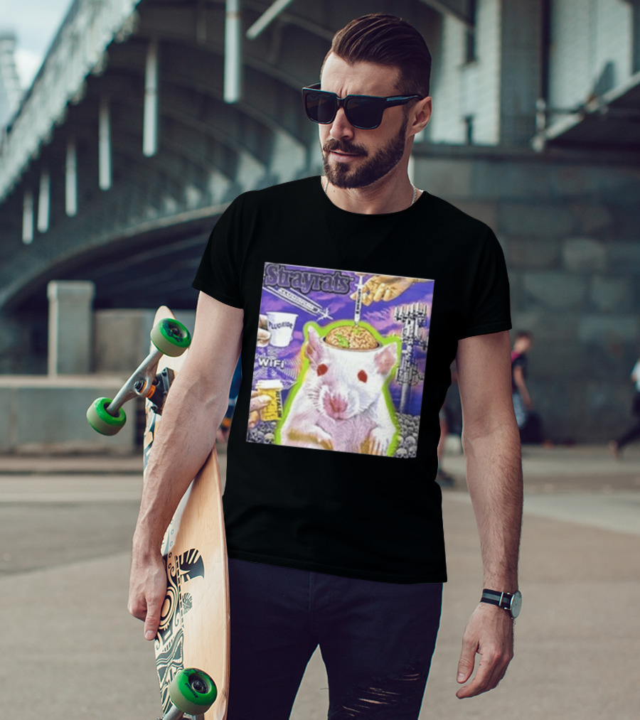 Stray Rats Lab Rat WiFi Fluoride Syringe Brain Injection T-Shirt