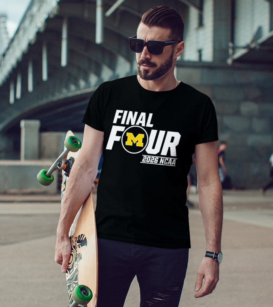 Michigan Wolverines Final Four 2026 NCAA Basketball March Madness T-Shirt