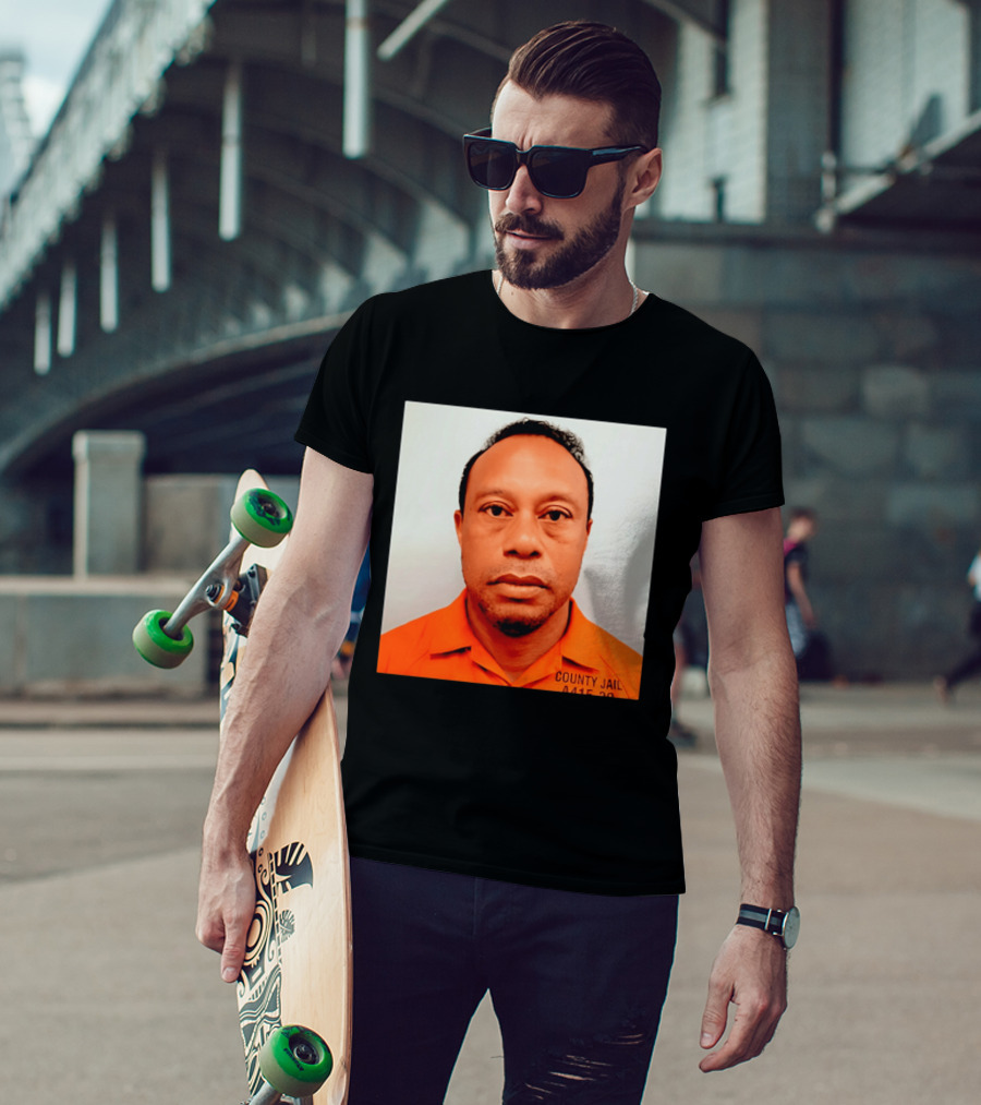 Tiger Woods 2026 County Jail 4415 29 Shot Edit T-Shirt