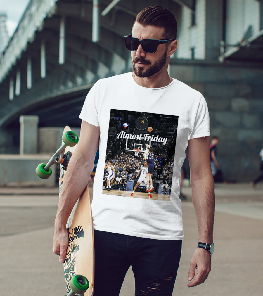 Almost Friday March Madness Basketball Buzzer Beater 2026 T-Shirt