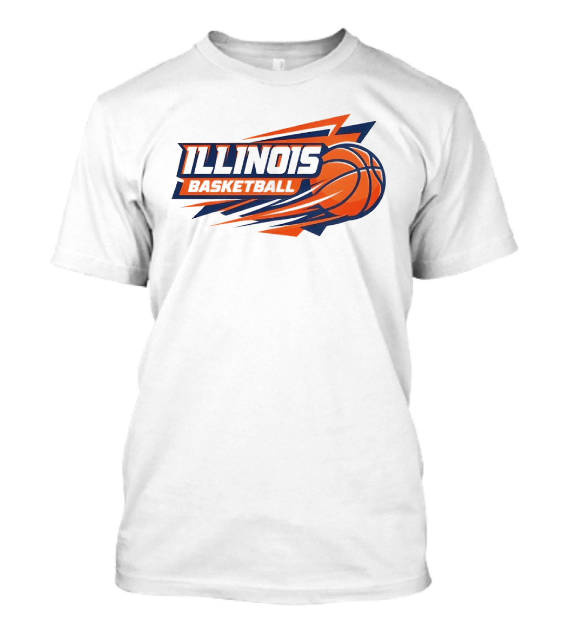 Illinois Basketball College Team Logo Sports T-Shirt