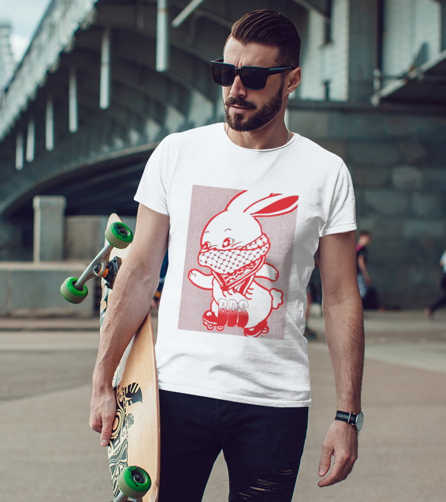Skater Bunny BDS Vintage Roller Skates T-Shirt