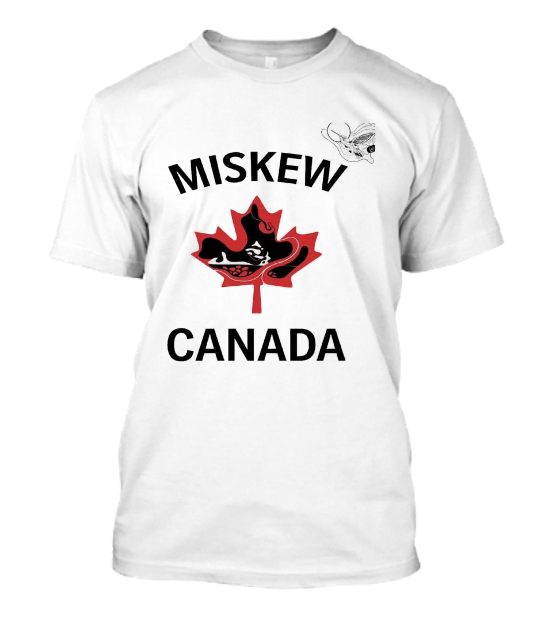 Miskew Canada Maple Leaf Moose T-Shirt