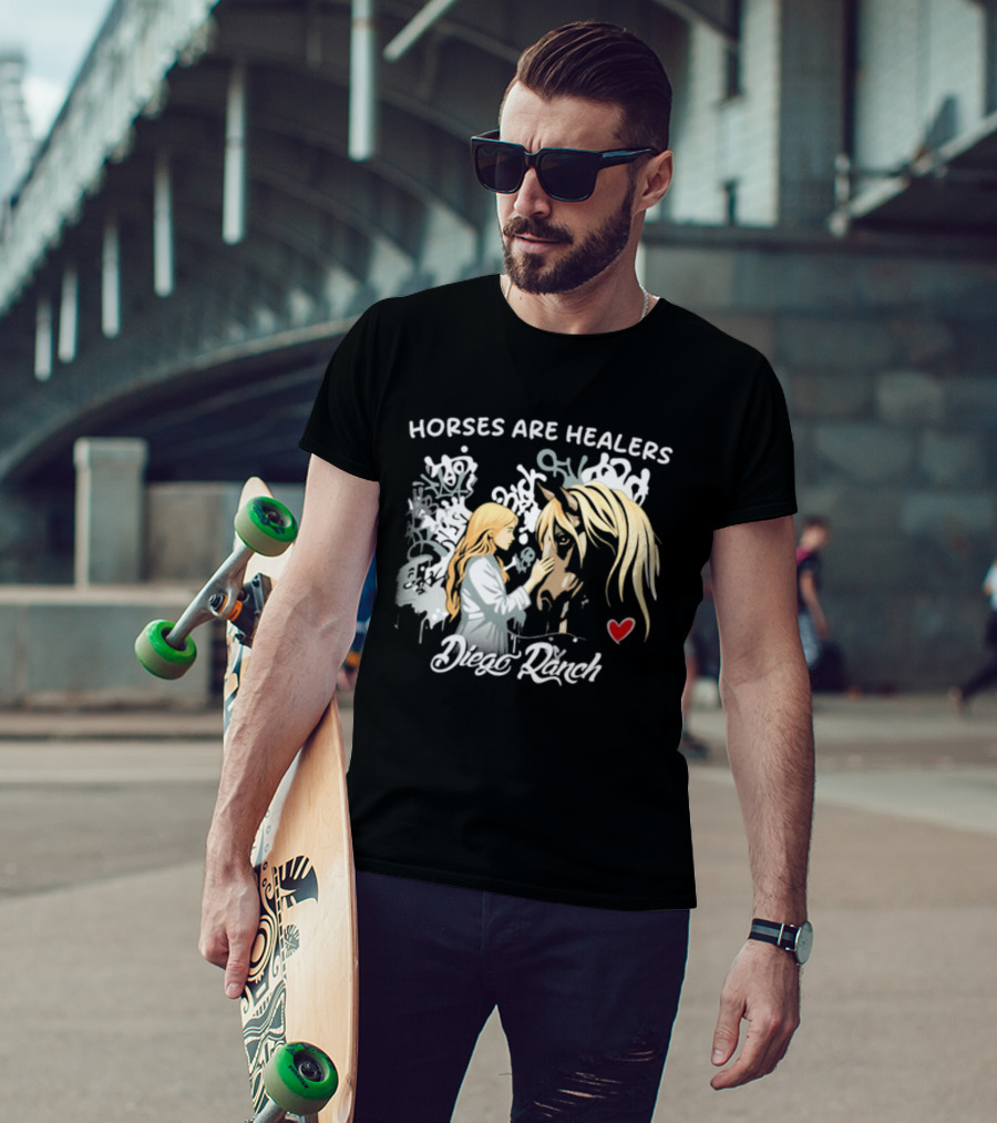 Horses Are Healers Diego Ranch Heartfelt Connection T-Shirt