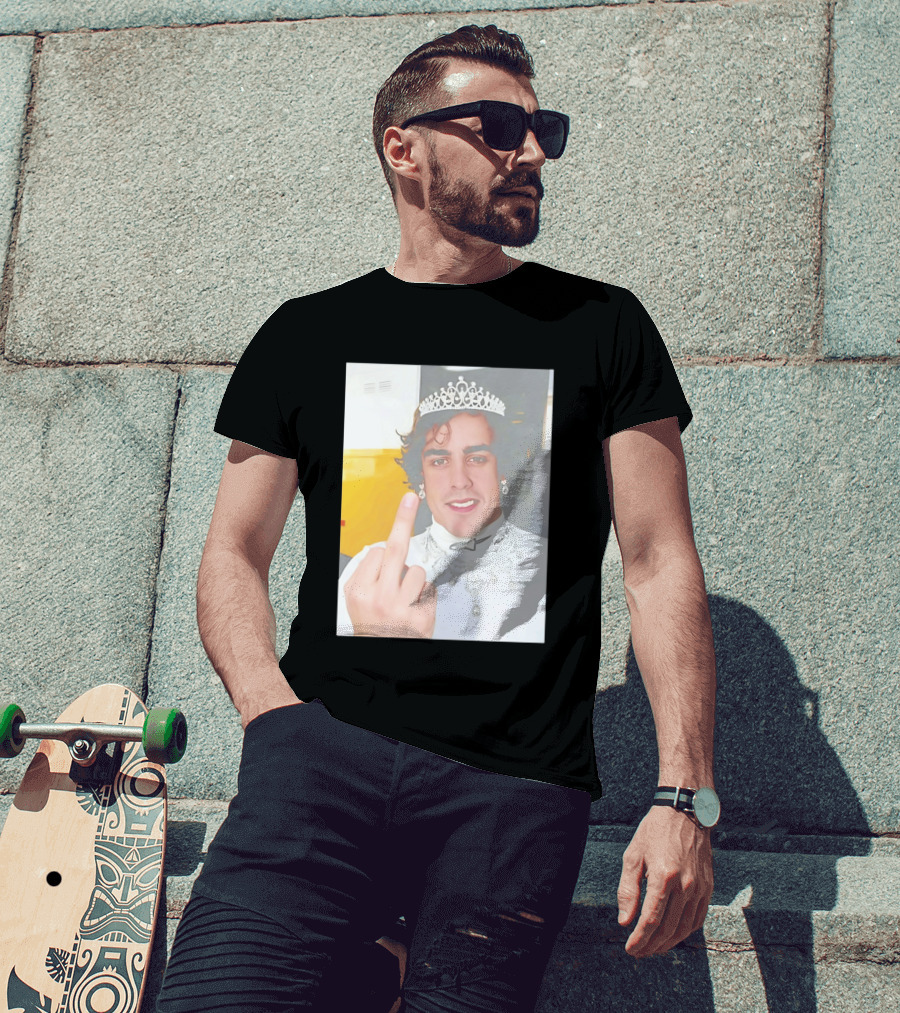 King Fernando Alonso Gesture Crown Jewel Humor T-Shirt