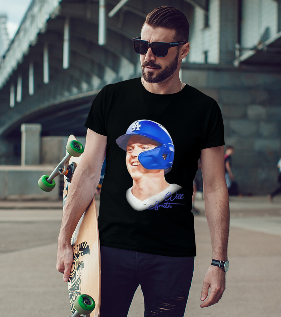 Los Angeles Dodgers MLB 2026 Big Face Will Smith Signature T-Shirt
