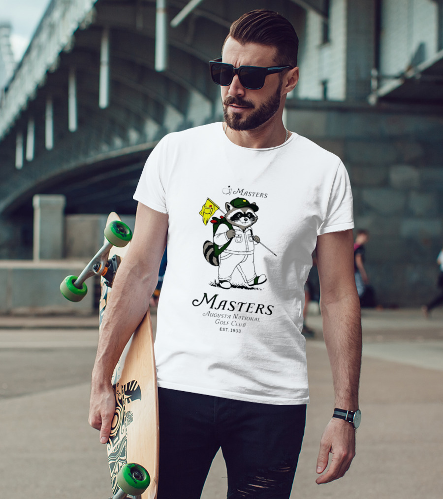 Masters Raccoon Augusta National Golf Club Est. 1933 T-Shirt