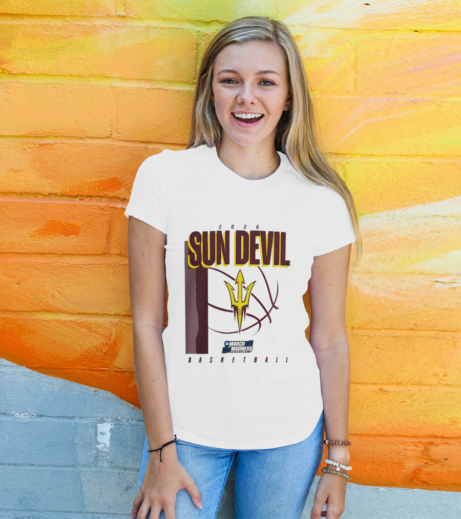 Arizona State Sun Devil Basketball March Madness 2026 T-Shirt