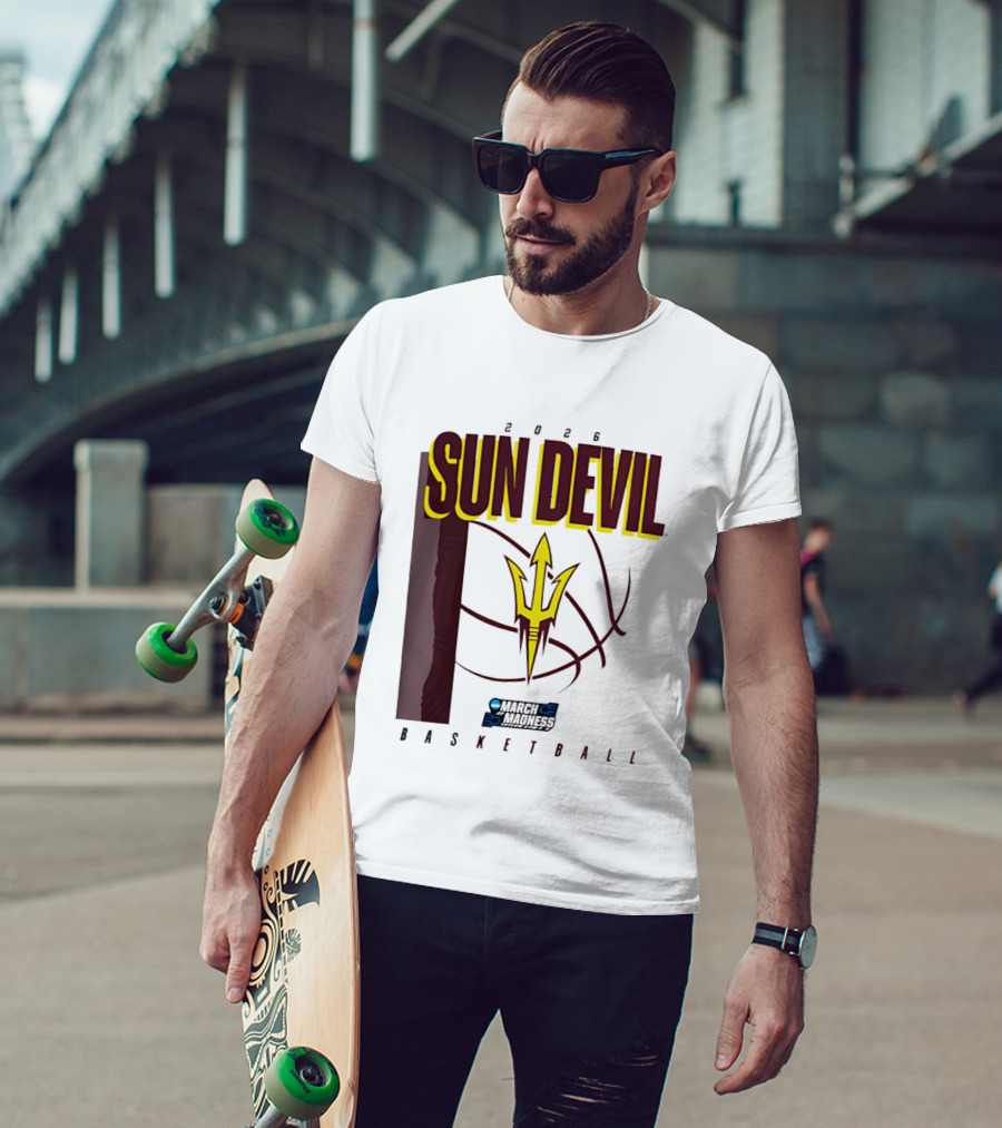 Arizona State Sun Devil Basketball March Madness 2026 T-Shirt