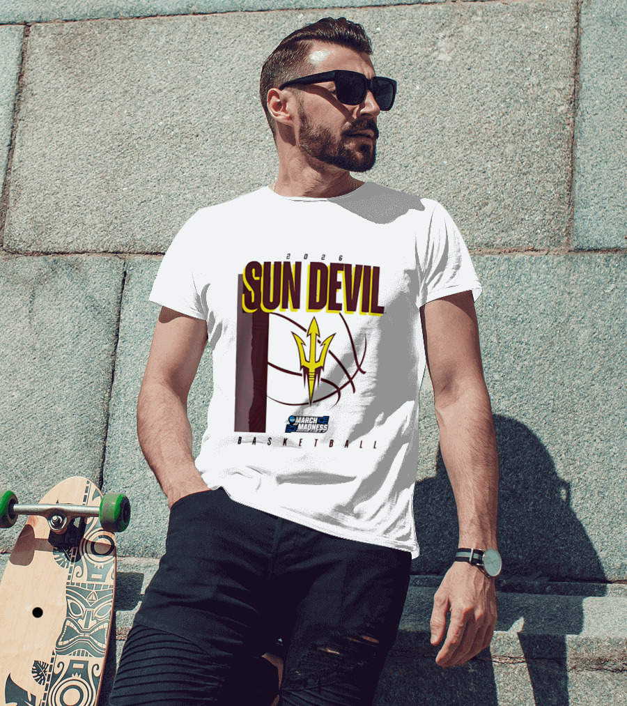 Arizona State Sun Devil Basketball March Madness 2026 T-Shirt