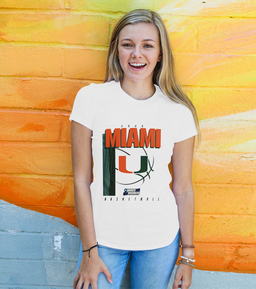 2026 Miami Hurricanes March Madness Basketball NCAA T-Shirt
