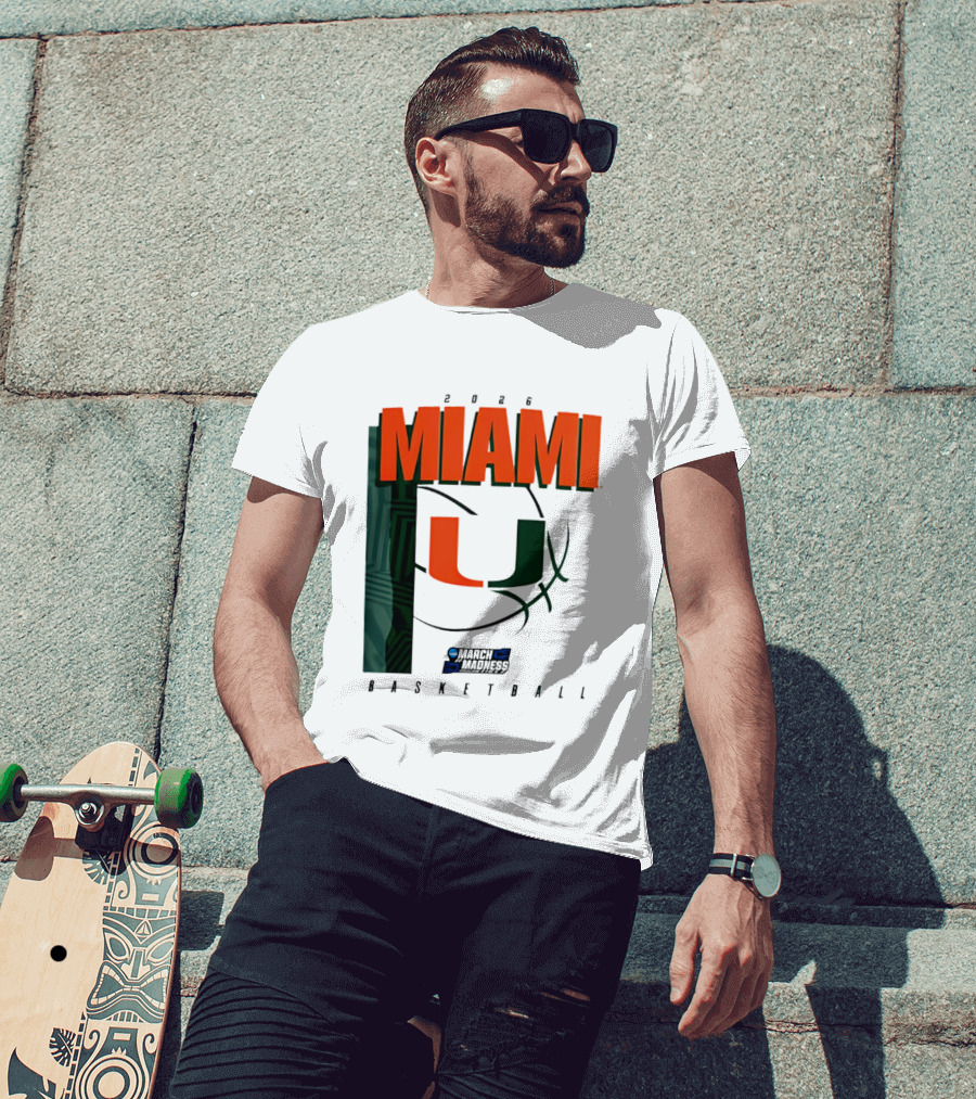 2026 Miami Hurricanes March Madness Basketball NCAA T-Shirt