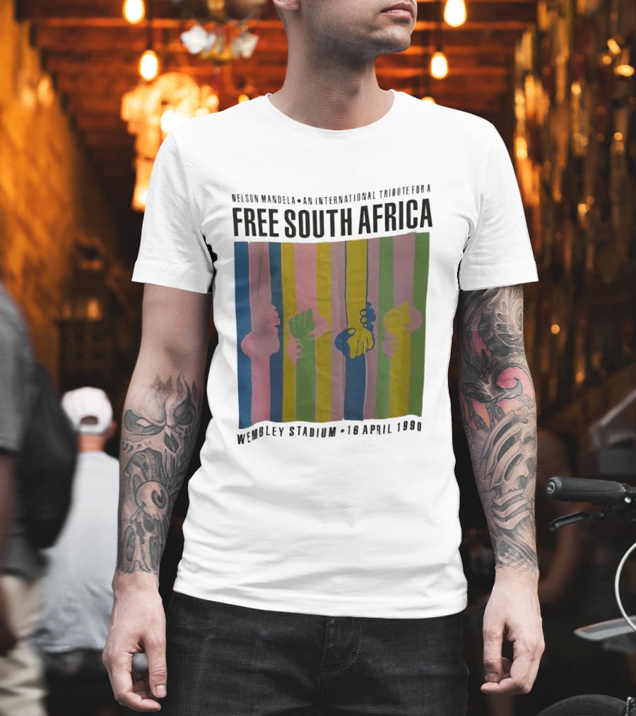 Nelson Mandela An International Tribute for a Free South Africa Wembley Stadium 10 April 1990 T-Shirt