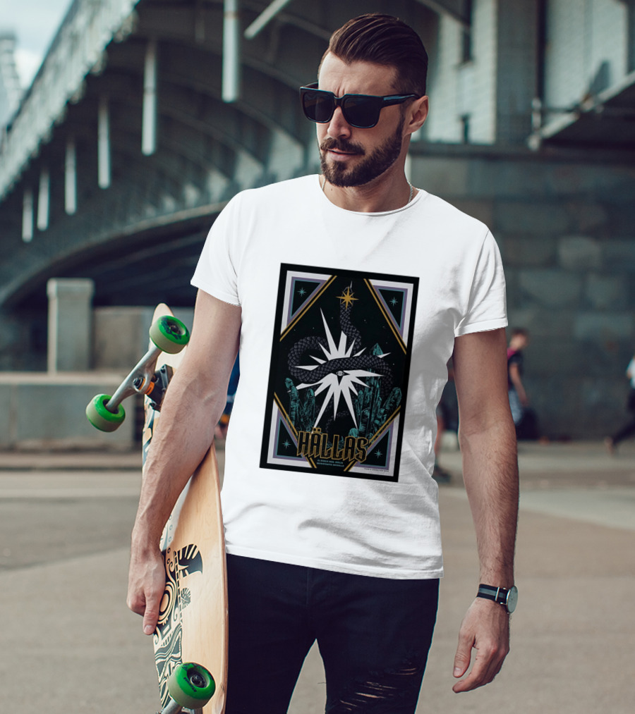 Hällas Berlin Germany Heimathafen Neukölln Tour March 21 2026 Star Snake Eye Crystals T-Shirt