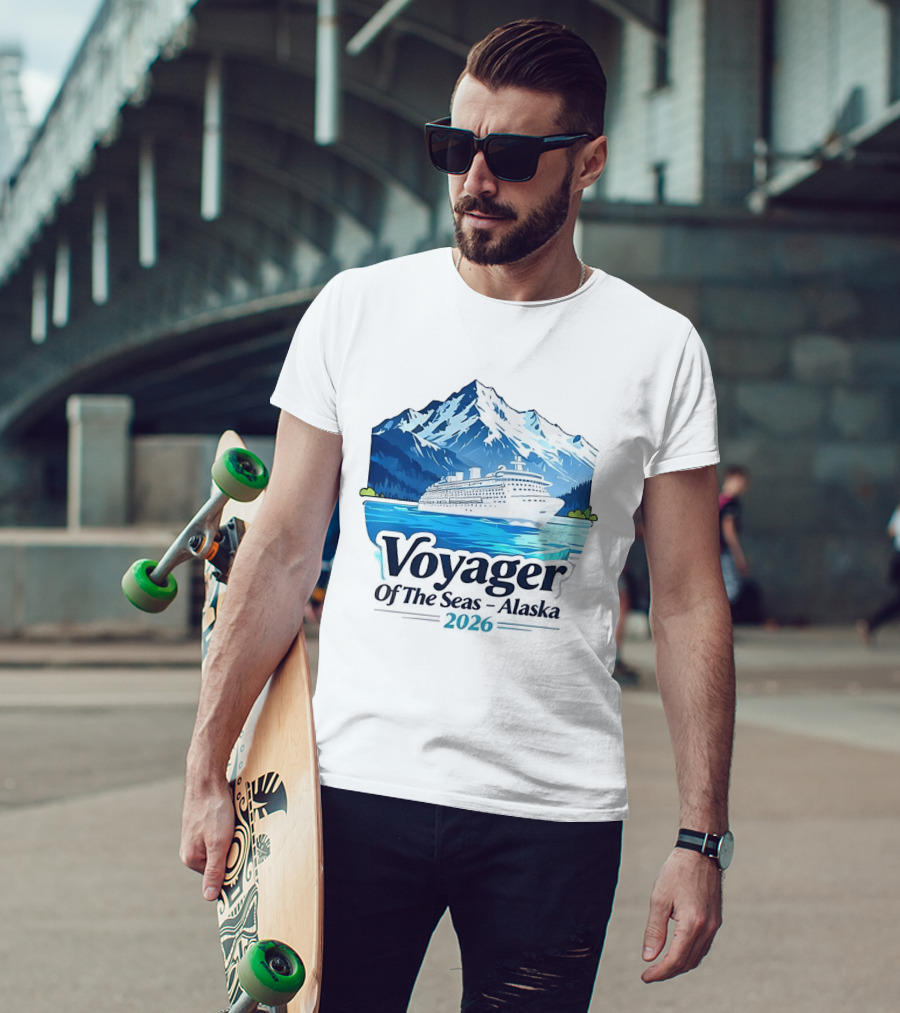 Voyager Of The Seas Alaska 2026 Cruise Adventure Glacier Voyage T-Shirt