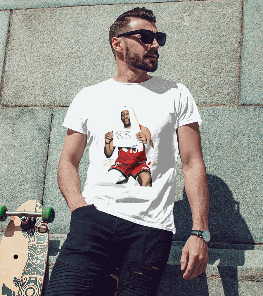 Bam 83 Miami Heat Bam Adebayo 13 Player Collage T-Shirt