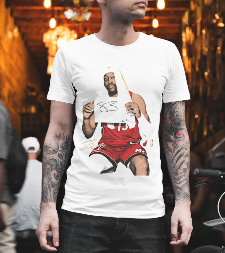 Bam 83 Miami Heat Bam Adebayo 13 Player Collage T-Shirt
